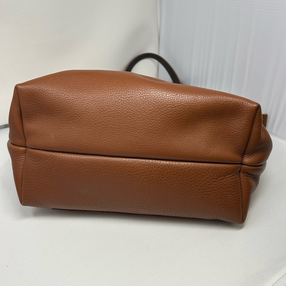 Portland leather UNICORN Mondelo Brandy Large Tote with zipper squishy Pebbles - Picture 3 of 11